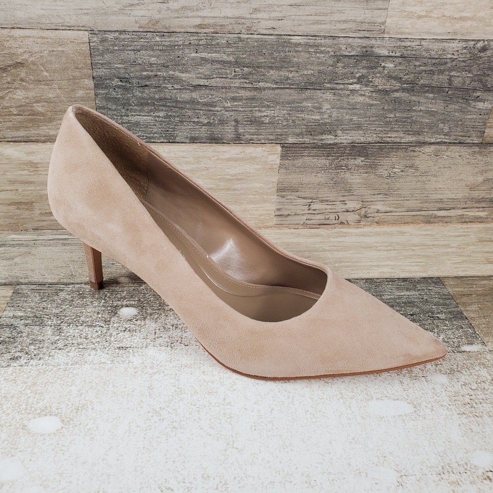 Vince Camuto Kehlia Womens Pumps Sz 9 M Tortilla Suede Pointed Toe Stiletto Heel